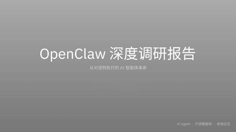 【ClaudeCodeInternal】OpenClaw深度调研报告 从对话到执行的AI智能体革命【洞见研报DJyanbao.com】_page-0001.jpg
