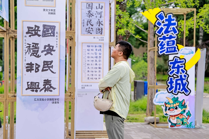 东城区举办夏季普法集市活动