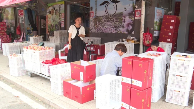 甜透盛夏 古田白凤桃香飘市场